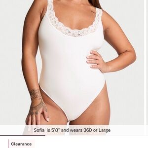 NWT Victoria's Secret Ivory Lace Bodysuit